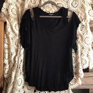 Express cold-shoulder top EUC
